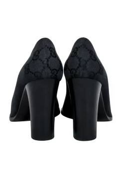 Gucci - Black Monogram Logo Pumps Sz 5.5