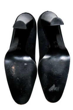 Gucci - Black Monogram Logo Pumps Sz 5.5
