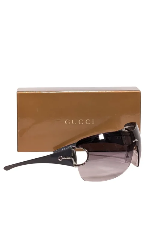 Gucci - Black Ombre Lens Frameless Sunglasses