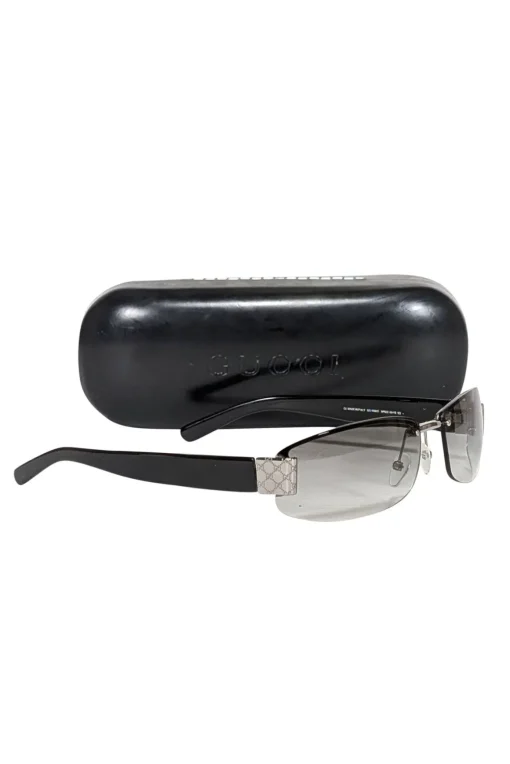 Gucci - Black Ombre Lens Frameless Sunglasses