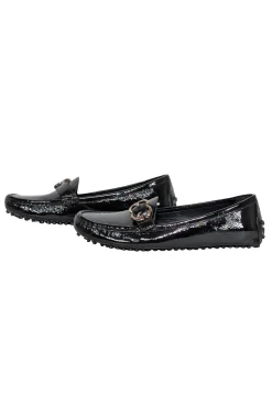 Gucci - Black Patent Leather Loafers Sz 8