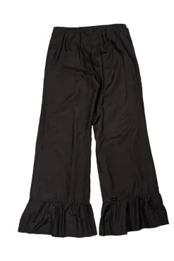Gucci - Black Silk Flared Hem Cropped Pants Sz 4