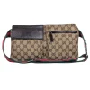 Gucci - Brown Monogram Print Crossbody Belt Bag