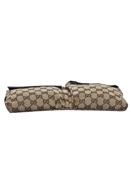 Gucci - Brown Monogram Print Crossbody Belt Bag