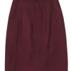 Gucci - Burgundy Wool Midi Skirt Sz 10