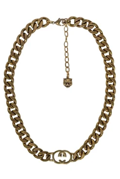 Gucci - Golden Brass Interlocking G Choker Necklace