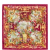 Gucci - Maroon w/Animal Printed Silk Scarf
