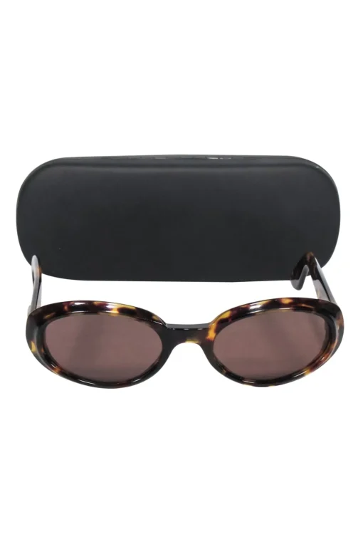 Gucci - Oval Small Tortoise Sunglasses