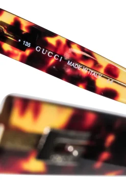Gucci - Oval Small Tortoise Sunglasses