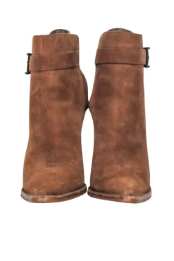 Gucci - Tan Suede Heel Booties Sz 6