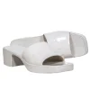 Gucci - White Square Toe Jelly Slide Sandals Sz 10