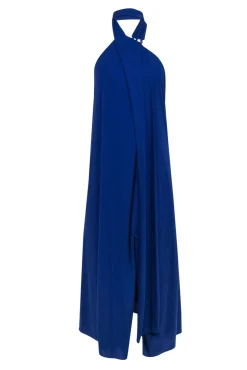 Halston - Indigo Halter Open Back Dress Sz 6