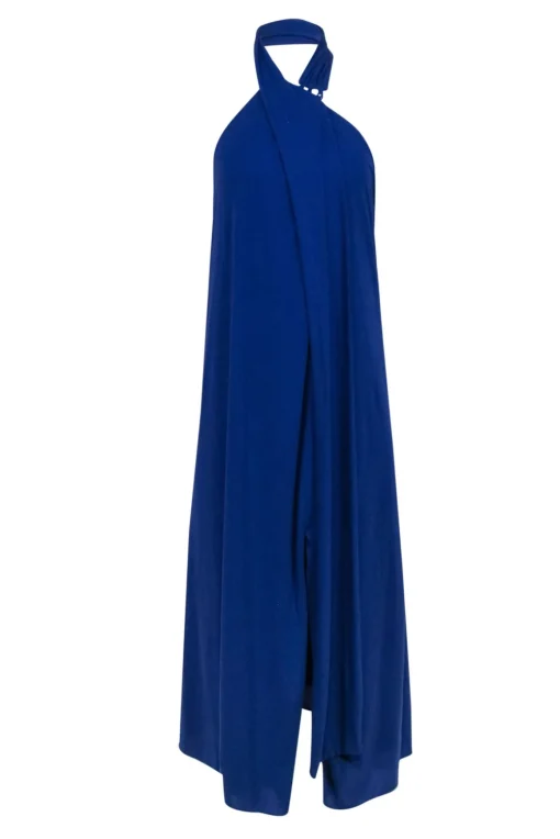 Halston - Indigo Halter Open Back Dress Sz 6