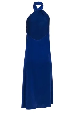 Halston - Indigo Halter Open Back Dress Sz 6