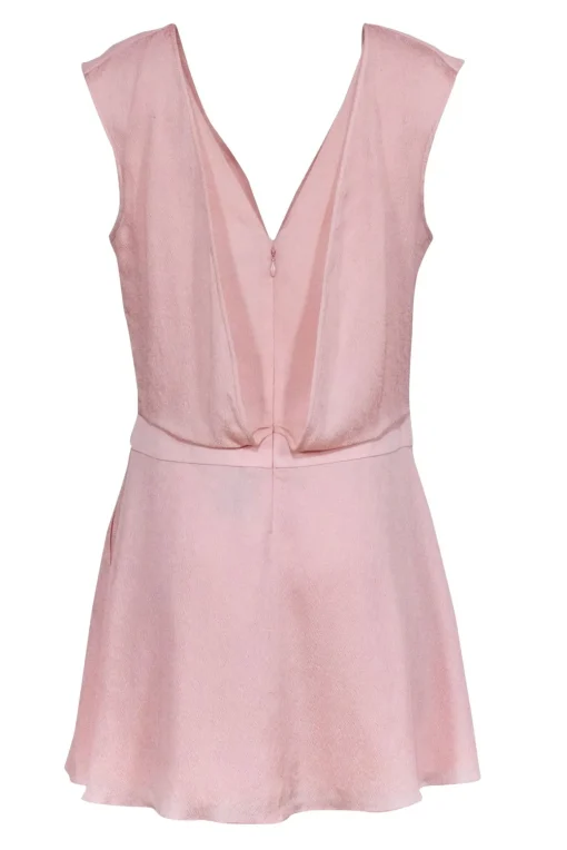 Halston Heritage - Light Pink V-Neckline Dress Sz 8