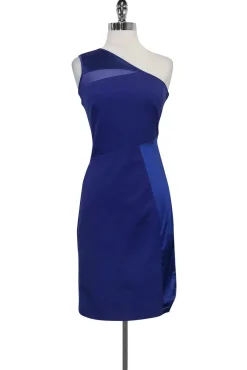 Halston Heritage - Purple One Shoulder Dress Sz XS
