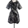 Hanii Y - Grey Print Short Sleeve Jacket Sz 6