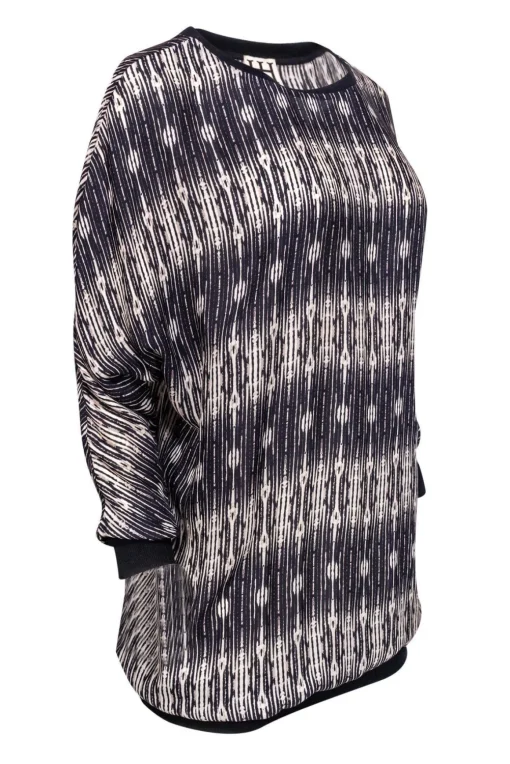 Haute Hippie - Black & Ivory Printed Silk Dress Sz S