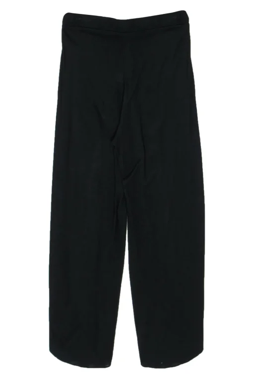 Haute Hippie - Black Drawstring Wide-Leg Pants w/ Slit Design Sz S