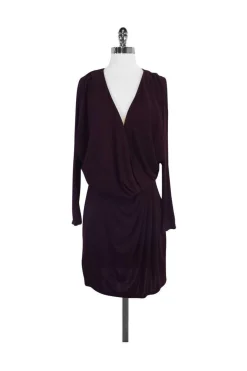 Haute Hippie - Deep Purple Drape Dress Sz M
