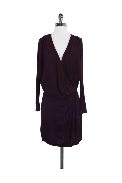 Haute Hippie - Deep Purple Drape Dress Sz M