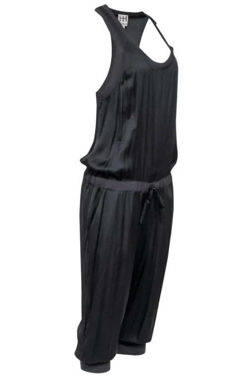 Haute Hippie - Grey Silk Blend Sleeveless Jumpsuit Sz L