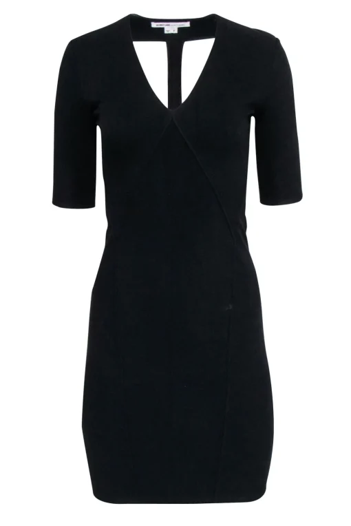 Helmut Lang - Black Cut Out Back Dress Sz S