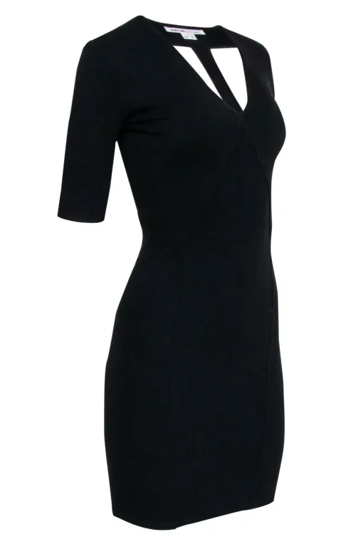Helmut Lang - Black Cut Out Back Dress Sz S