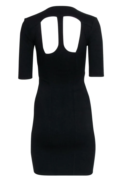 Helmut Lang - Black Cut Out Back Dress Sz S
