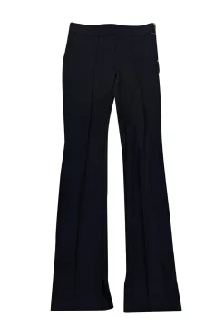 Helmut Lang - Black Seamed Slim Leg Pants w/ Notched Ankle Sz 2