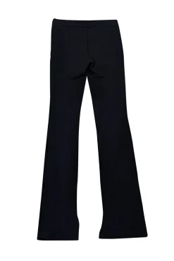 Helmut Lang - Black Seamed Slim Leg Pants w/ Notched Ankle Sz 2