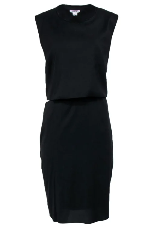 Helmut Lang - Black Sleeveless Side Cutout Dress Sz 4