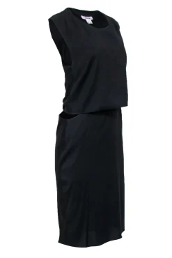 Helmut Lang - Black Sleeveless Side Cutout Dress Sz 4