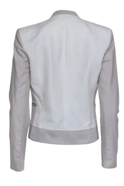 Helmut Lang - Ivory & Beige Single Button Blazer Sz 2