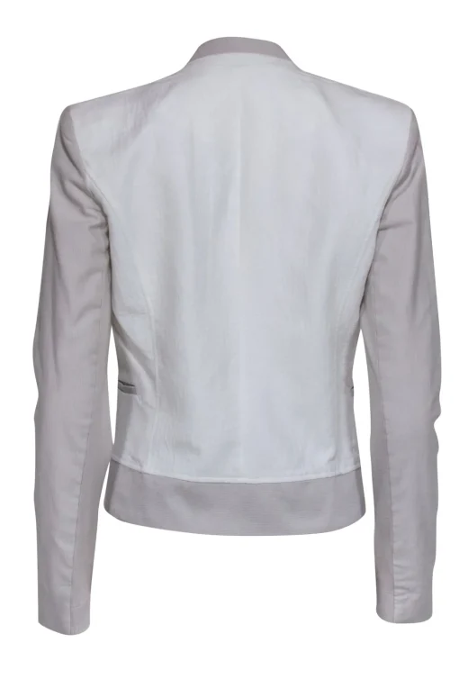 Helmut Lang - Ivory & Beige Single Button Blazer Sz 2