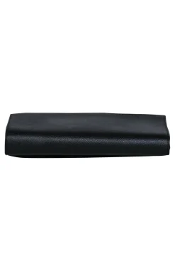 Henri Bendel - Black Fold Over Shoulder Strap Clutch Bag