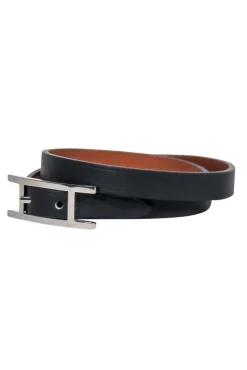 Hermes - Black & Tan Wrap "Behapi" Wrap Bracelet