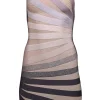 Herve Leger - Beige, Grey, & Pink Ombre Bianca Bandage Dress Sz XS