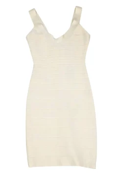 Herve Leger - Cream Bandage Dress Sz M