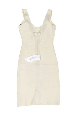 Herve Leger - Cream Bandage Dress Sz M