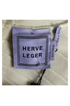 Herve Leger - Cream Bandage Dress Sz M