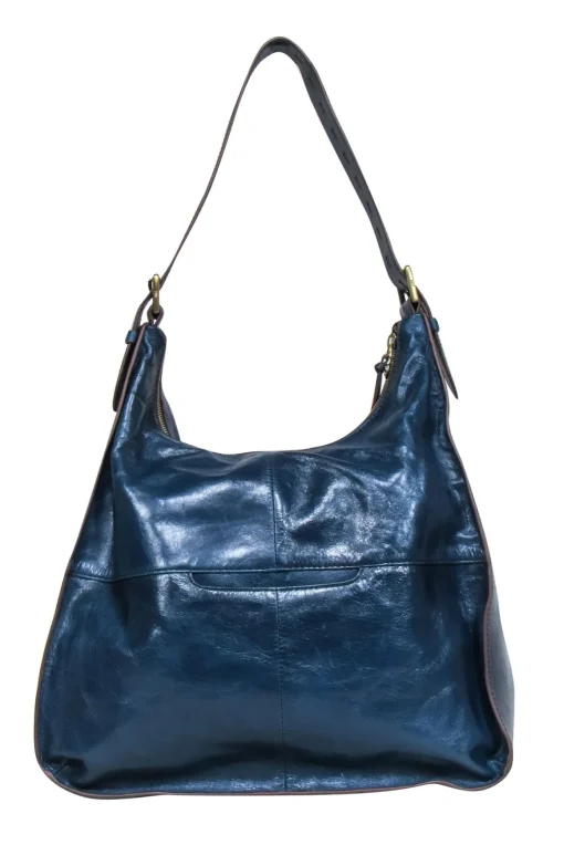 HOBO - Navy Blue Leather Large Shoulder Bag