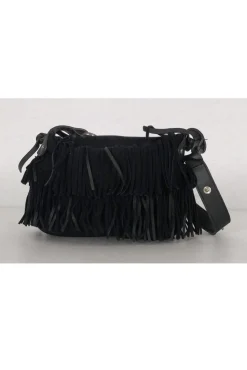 Hogan - Black Suede Fringe Purse