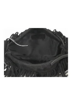 Hogan - Black Suede Fringe Purse