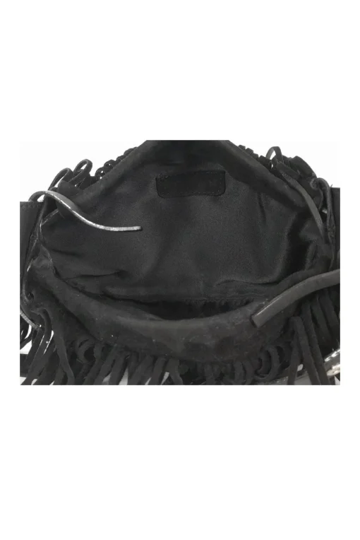 Hogan - Black Suede Fringe Purse