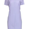 Hugo Boss - Lavender Short Sleeve Shift Dress Sz 12