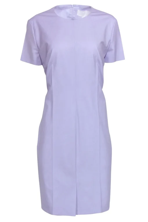 Hugo Boss - Lavender Short Sleeve Shift Dress Sz 12
