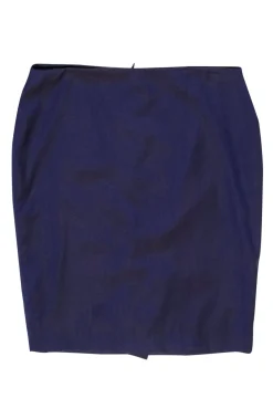 Hugo Boss - Purple Two-Tone Wool Pencil Skirt Sz 10