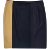 Hugo Boss - Tan, Black & Purple Wool Blend Pencil Skirt Sz 10