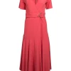 Iris Setlakwe - Coral Pink Wrap Dress w/ Handkerchief Hem Sz XS